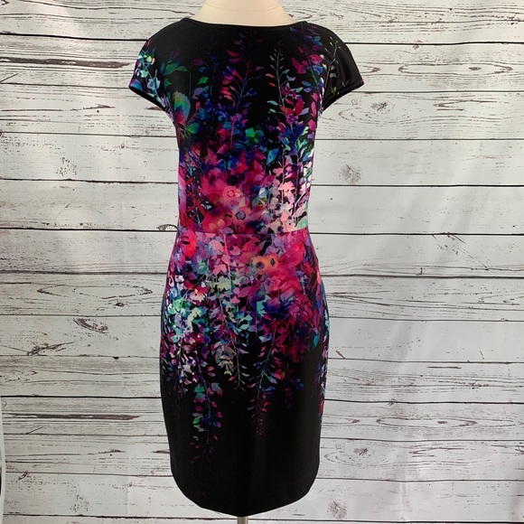 julia jordan Dresses & Skirts - Julia Jordan black watercolor floral dress